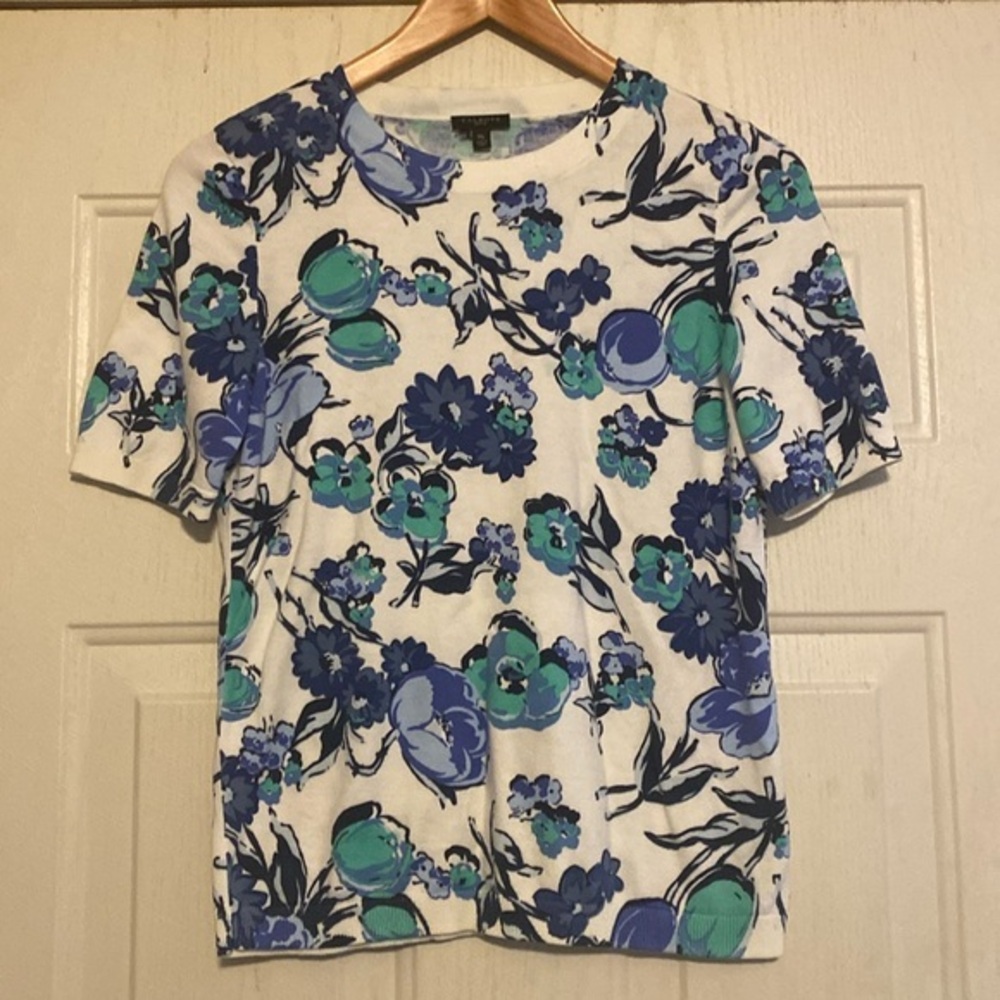 Talbots Floral Sweater - Picture 1 of 4